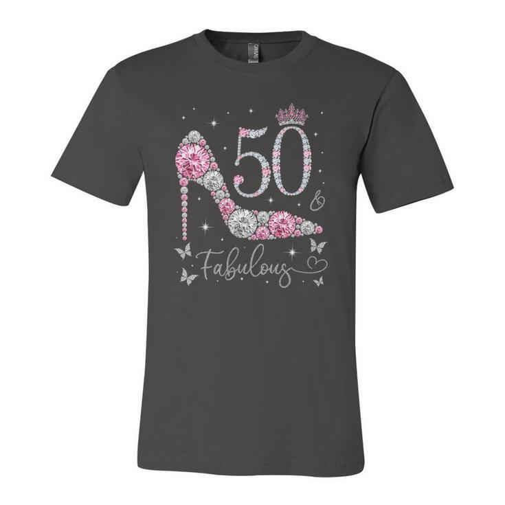 50 & Fabulous 50 Years Old And Fabulous 50Th Birthday Jersey T-Shirt
