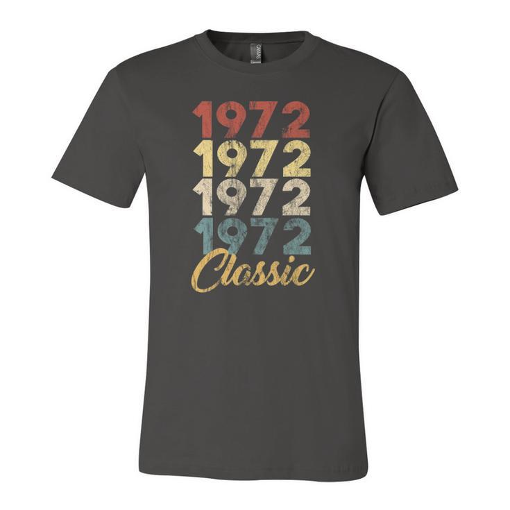 50Th Birthday Born In 1972 Vintage 50 Retro Bday Jersey T-Shirt