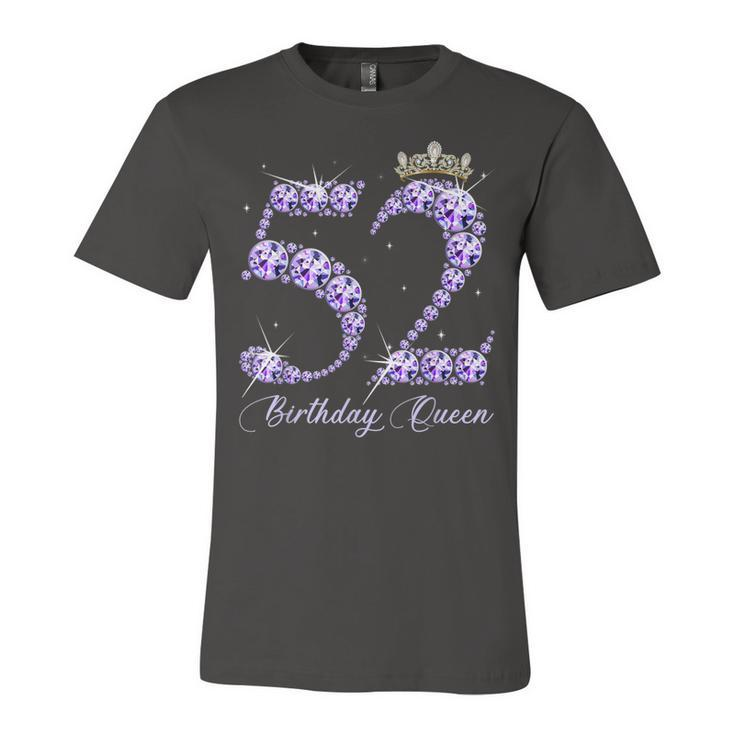 52 Year Old Its My 52Nd Birthday Queen Diamond Heels Crown  Unisex Jersey Short Sleeve Crewneck Tshirt