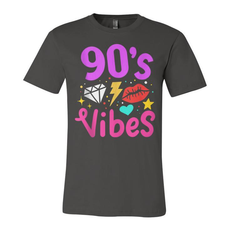 90S Vibes 90S Music Party Birthday Lover Retro Vintage  Unisex Jersey Short Sleeve Crewneck Tshirt