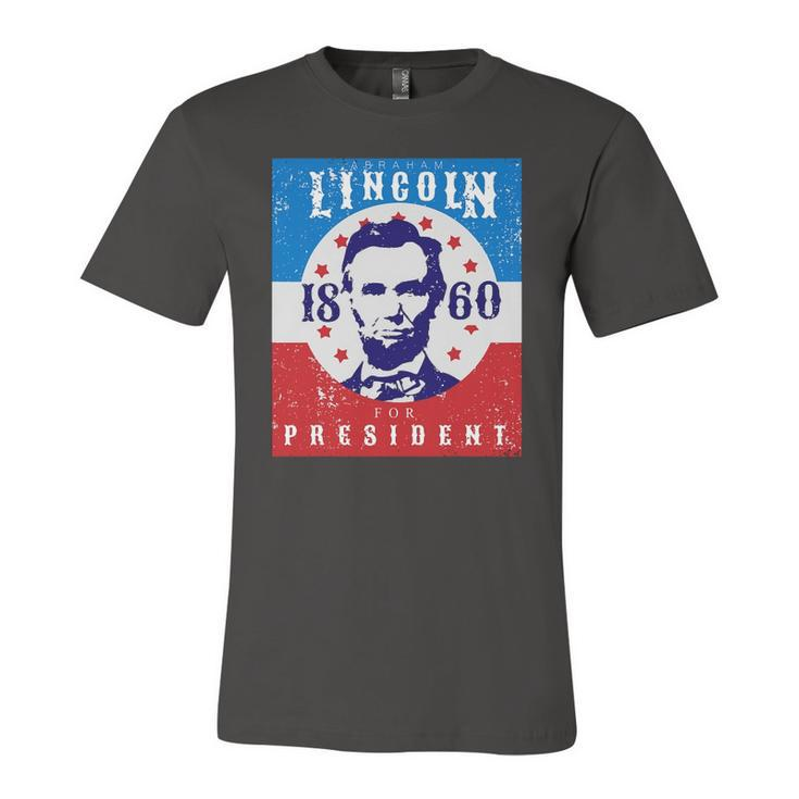 Abraham Lincoln 4Th Of July Usa For President 1860 Jersey T-Shirt