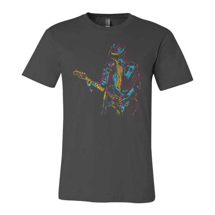 Abstract Art Musician Music Band Bass Player Jersey T-Shirt