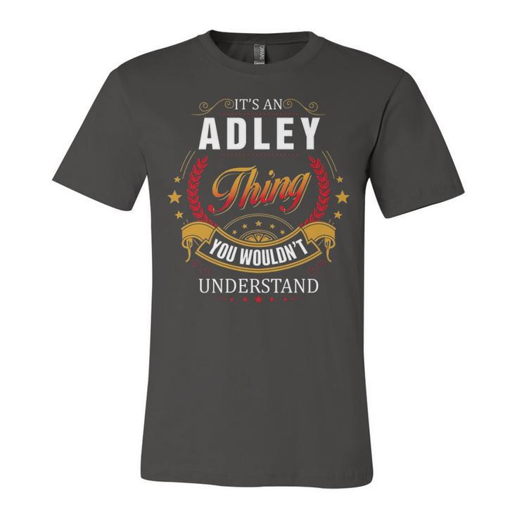 Adley Shirt Family Crest Adley T Shirt Adley Clothing Adley Tshirt Adley Tshirt Gifts For The Adley  Unisex Jersey Short Sleeve Crewneck Tshirt