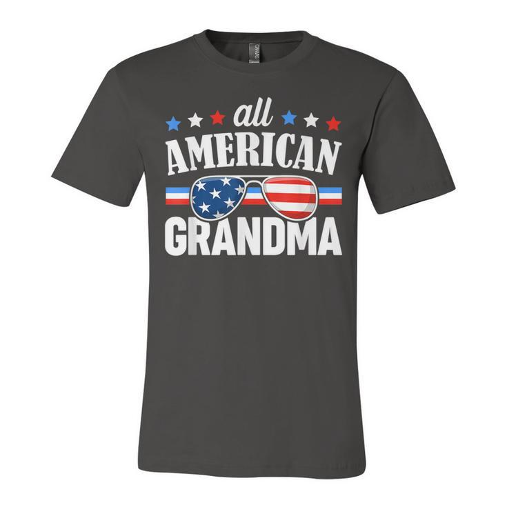 All American Grandma 4Th Of July Usa Family Matching Outfit  Unisex Jersey Short Sleeve Crewneck Tshirt