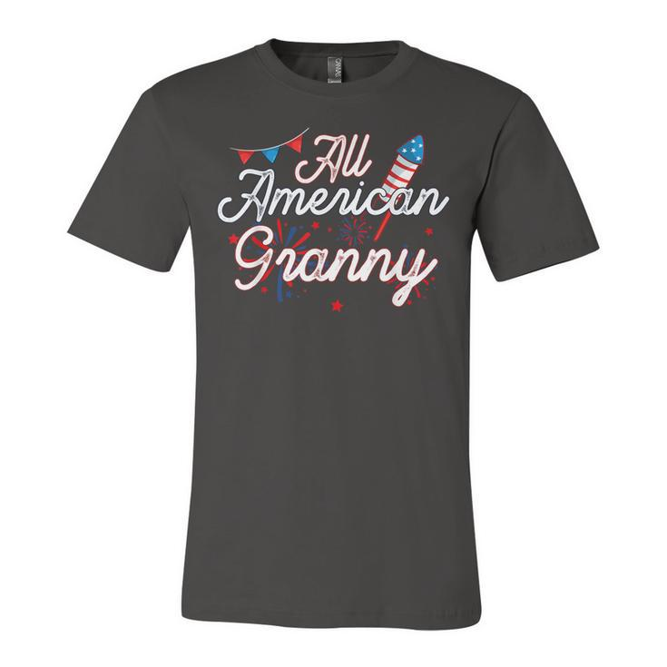 All American Granny 4Th Of July Family Matching Patriotic  Unisex Jersey Short Sleeve Crewneck Tshirt