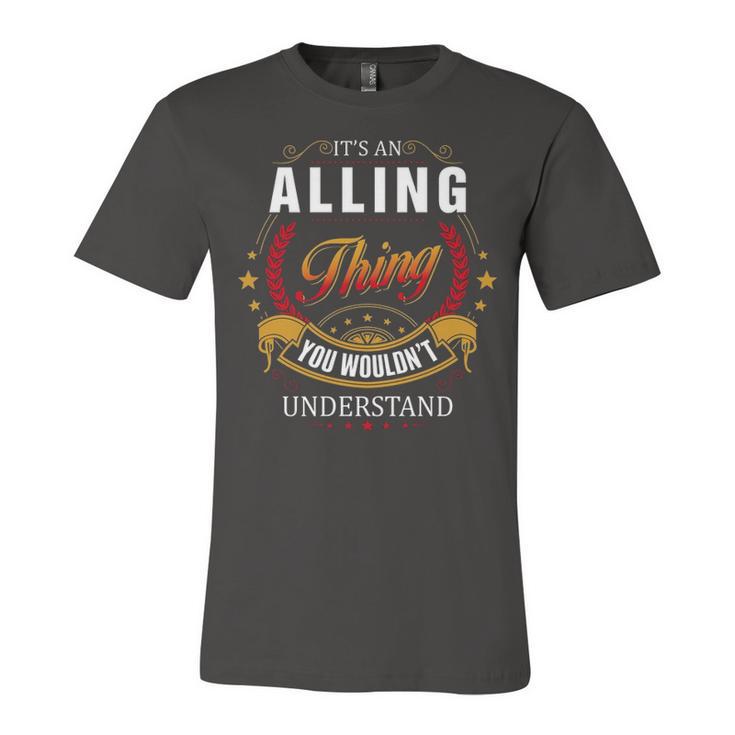 Alling Shirt Family Crest Alling T Shirt Alling Clothing Alling Tshirt Alling Tshirt Gifts For The Alling  Unisex Jersey Short Sleeve Crewneck Tshirt