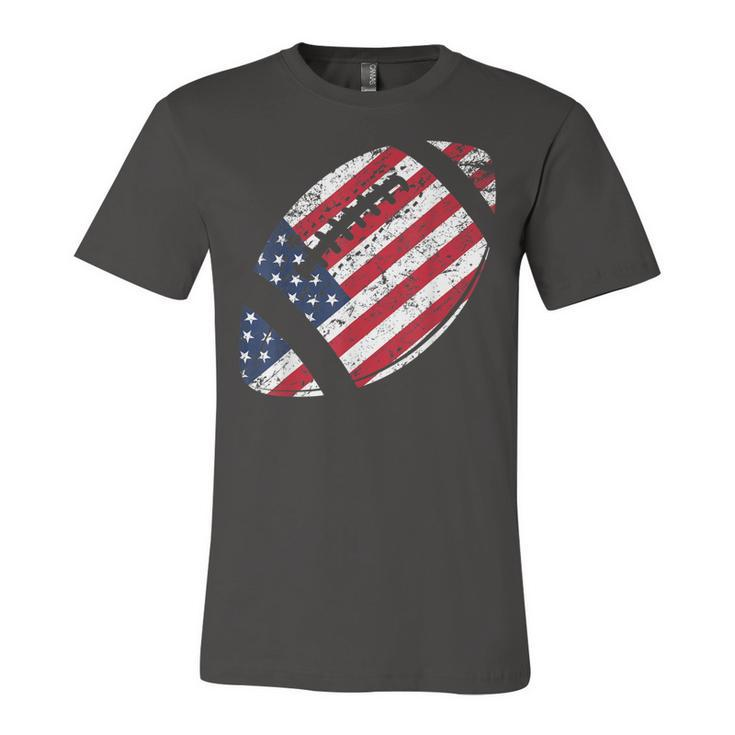 American Football 4Th July American Flag Patriotic Gift  Unisex Jersey Short Sleeve Crewneck Tshirt