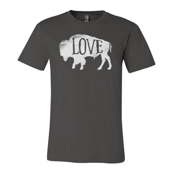American Vintage Buffalo Silhouette Love Bison Tee Jersey T-Shirt