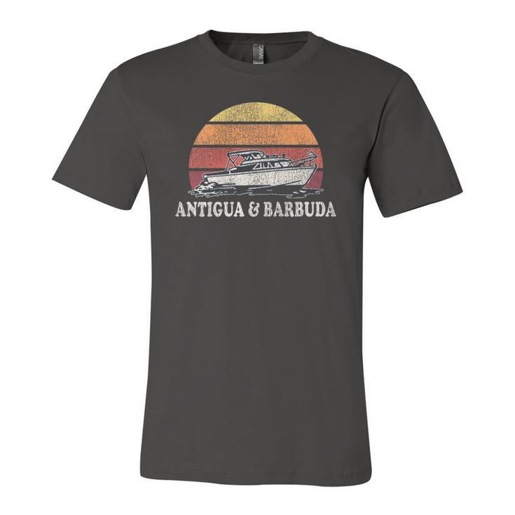Antigua And Barbuda Vintage Boating 70S Retro Boat Jersey T-Shirt
