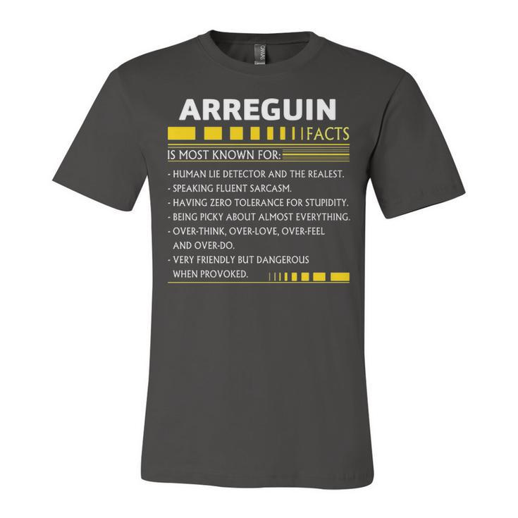 Arreguin Name Gift   Arreguin Facts Unisex Jersey Short Sleeve Crewneck Tshirt