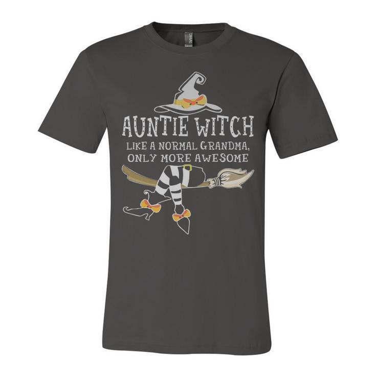 Auntie Gift   Auntie Witch Only More Awesome Unisex Jersey Short Sleeve Crewneck Tshirt