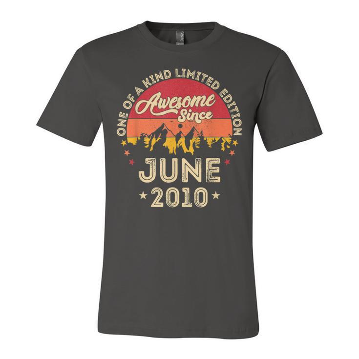 Awesome Since June 2010 Vintage 12Th Birthday V2 Jersey T-Shirt