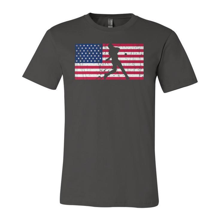 Baseball 4Th Of July American Flag Usa America Patriotic Jersey T-Shirt