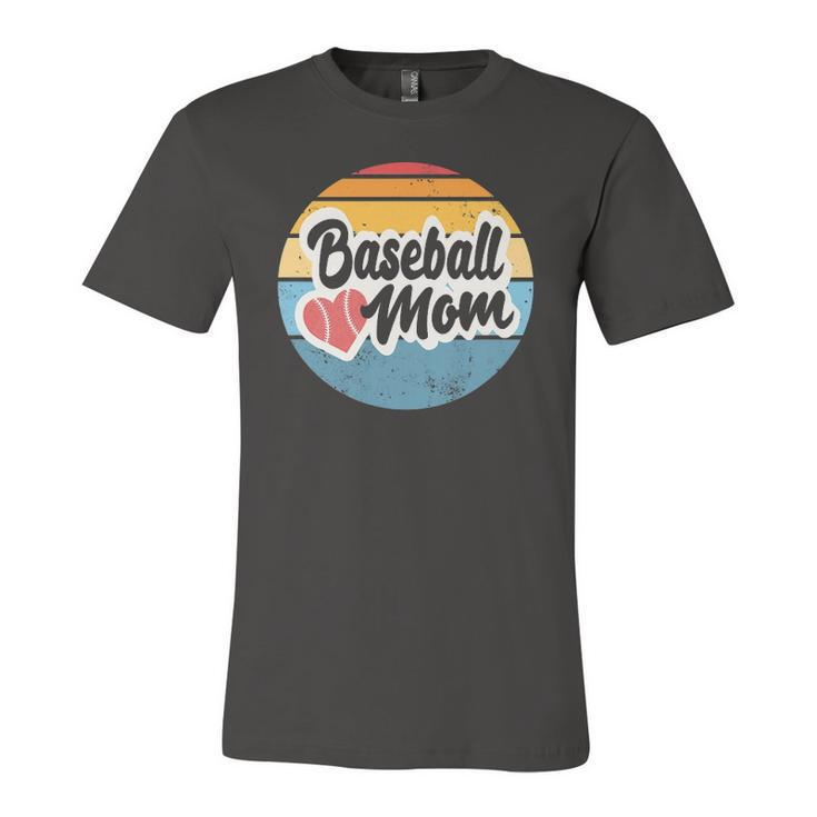 Baseball Mom Vintage Retro For Mother Jersey T-Shirt