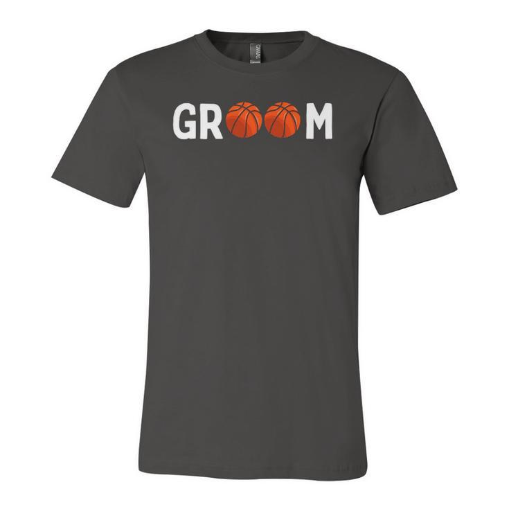 Basketball Groom Wedding Party Jersey T-Shirt
