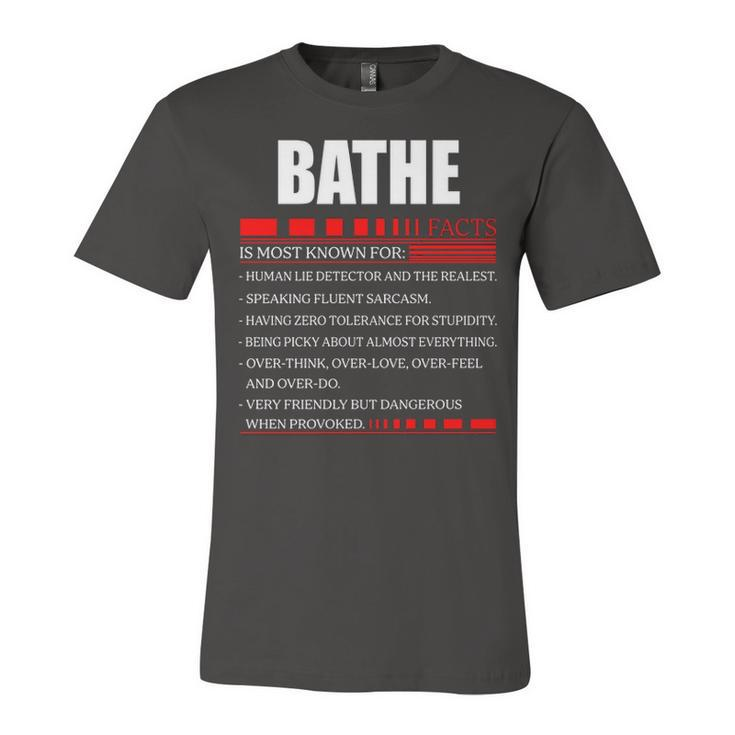 Bathe Fact Fact T Shirt Bathe Shirt  For Bathe Fact Unisex Jersey Short Sleeve Crewneck Tshirt