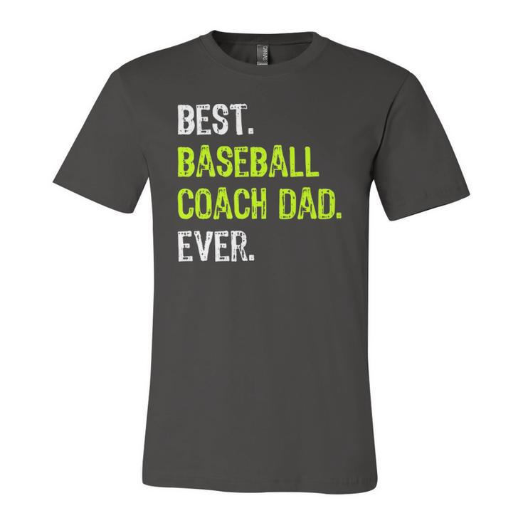 Best Baseball Coach Dad Ever Fathers Day Daddy Jersey T-Shirt