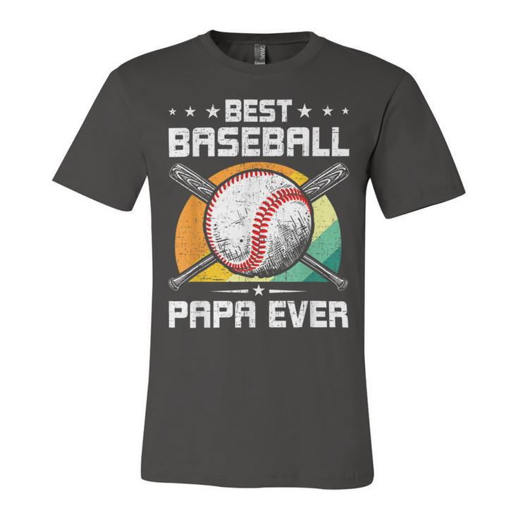 Best Baseball Papa Ever Baseball Lover Dad Unisex Jersey Short Sleeve Crewneck Tshirt