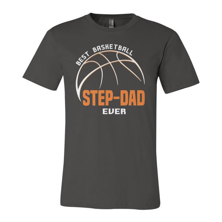 Best Basketball Step Dad Ever Fathers Day Jersey T-Shirt