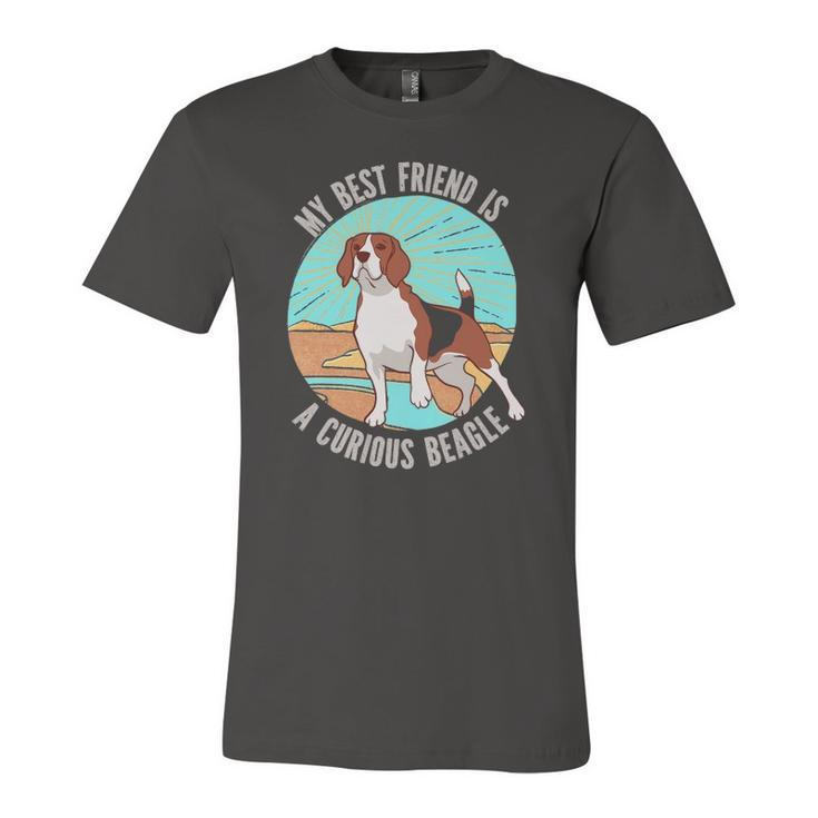 My Best Friend Is A Curious Beagle Kids Jersey T-Shirt