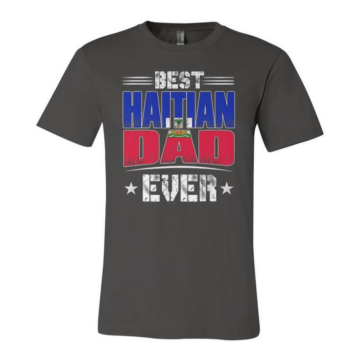 Best Haitian Dad Ever Fathers Day Jersey T-Shirt