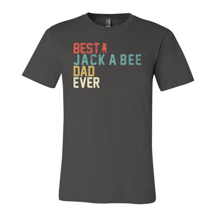 Best Jack-A-Bee Dad Ever Retro Vintage Jersey T-Shirt