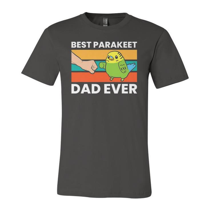 Best Parakeet Dad Ever Vintage Retro Jersey T-Shirt