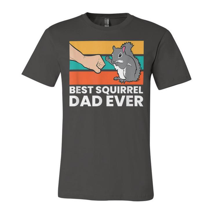 Best Squirrel Dad Ever Vintage Squirrel Unisex Jersey Short Sleeve Crewneck Tshirt