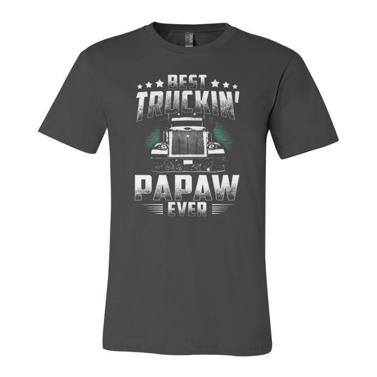 Best Truckin Papaw Ever Fathers Day Tee Xmas Trucker Jersey T-Shirt