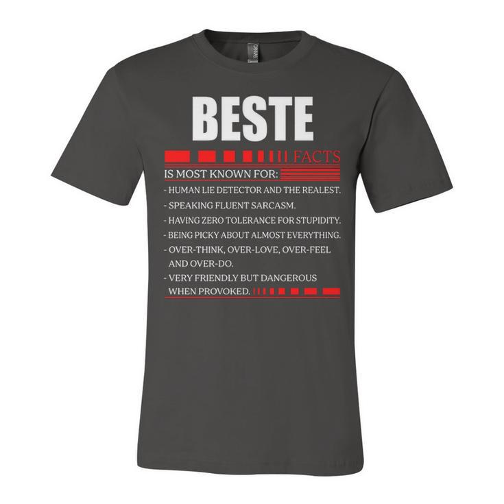 Beste Fact Fact T Shirt Beste Shirt  For Beste Fact Unisex Jersey Short Sleeve Crewneck Tshirt