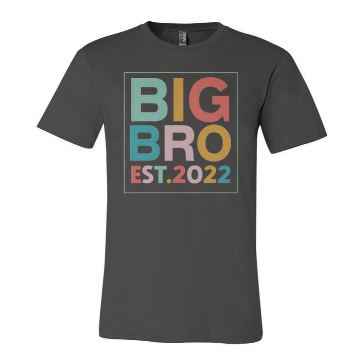 Big Bro Est 2022 Promoted To Brother 2022 Fathers Day Jersey T-Shirt