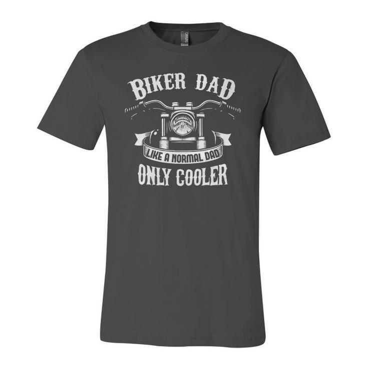 Biker Dad Motorcycle Fathers Day For Fathers Jersey T-Shirt