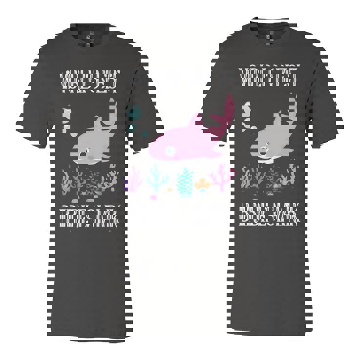 Birdie Grandma Gift   Worlds Best Birdie Shark Unisex Jersey Short Sleeve Crewneck Tshirt