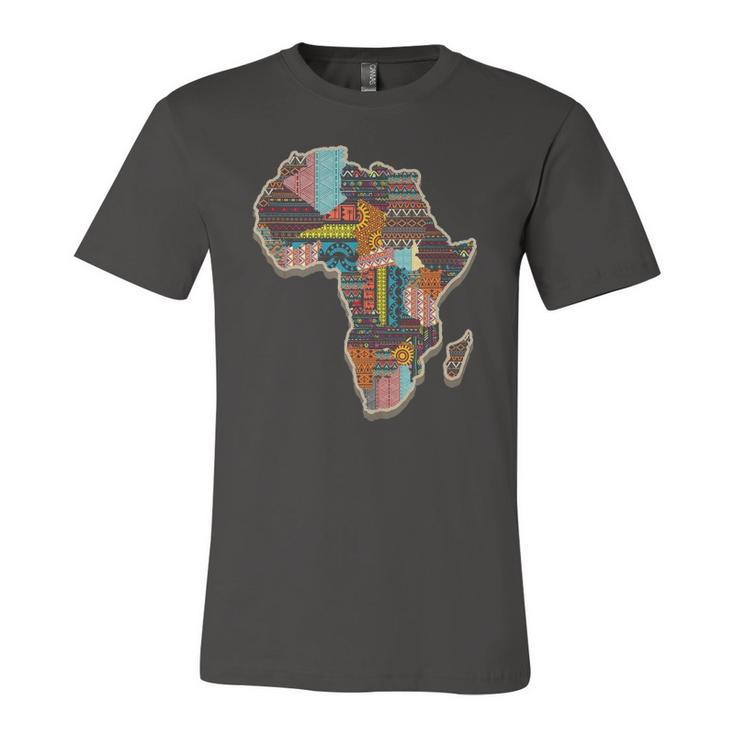 Black History African Tribal Pattern Jersey T-Shirt