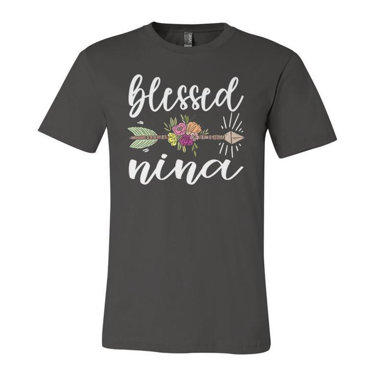 Blessed Nina Grandmother Appreciation Nina Grandma Jersey T-Shirt