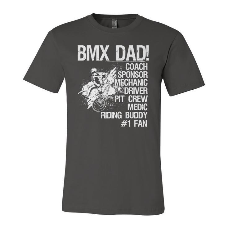 Bmx Dad Coach Sponsor Mechanic Driver On Back Classic Jersey T-Shirt