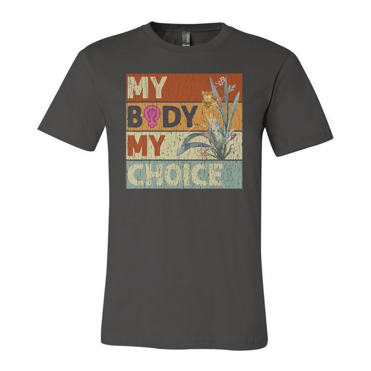 My Body My Choice Feminist Floral Feminist Jersey T-Shirt