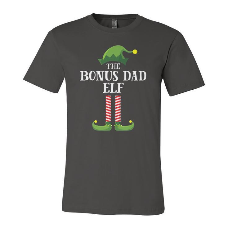 Bonus Dad Elf Matching Group Christmas Party Pajama Jersey T-Shirt