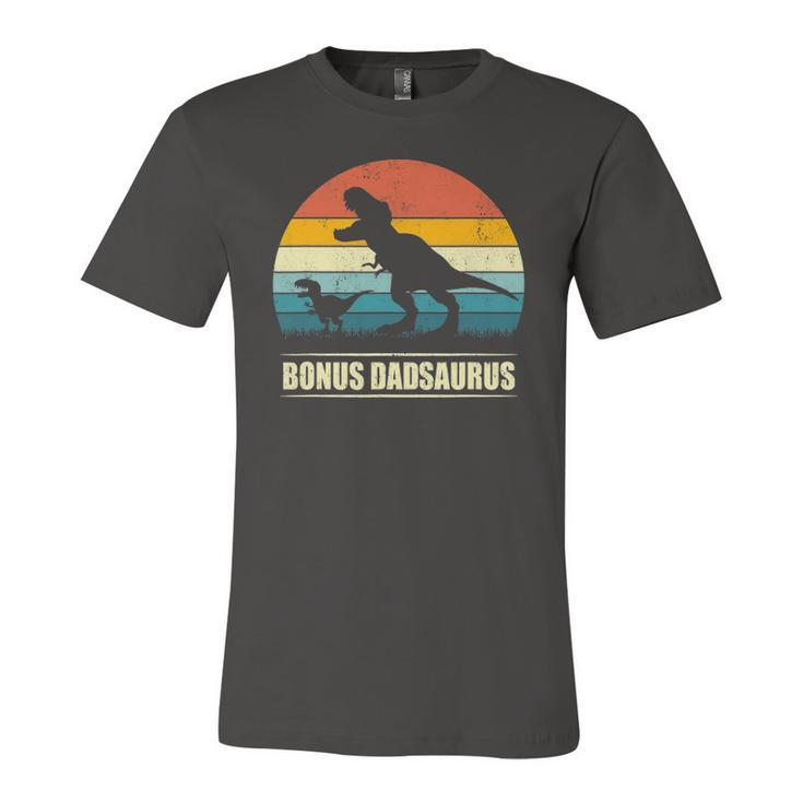 Bonus Dadsaurusrex Dinosaur Bonus Dad Saurus Jersey T-Shirt