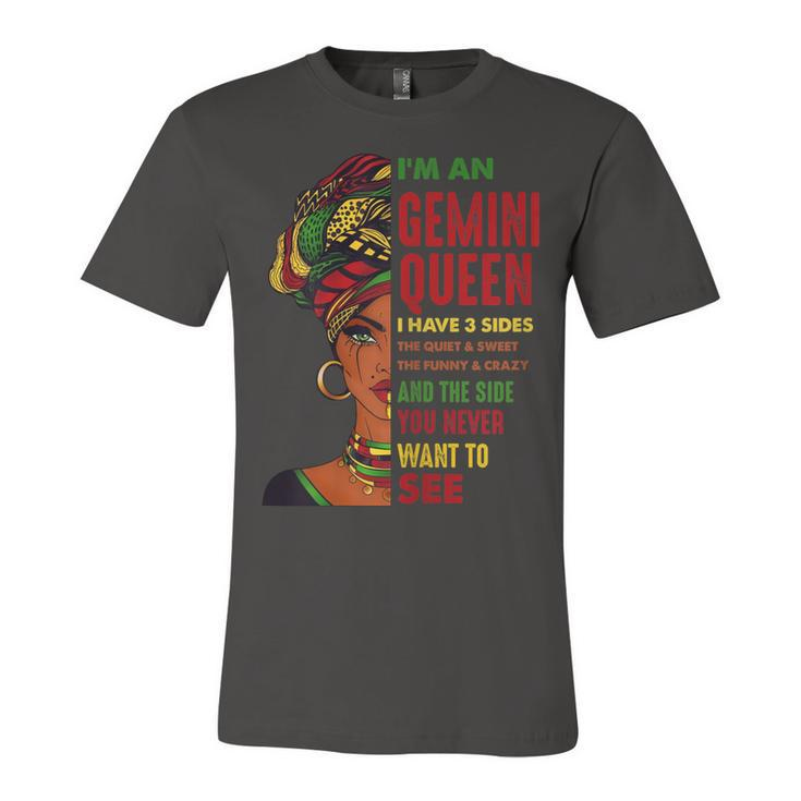 Born In May 21 June 20 Birthday Gemini African Girl   Unisex Jersey Short Sleeve Crewneck Tshirt