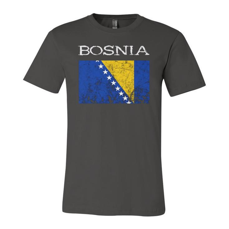 Bosnia-Herzegovina Bosnian Flag Bosnian Pride Bosnian Roots Jersey T-Shirt