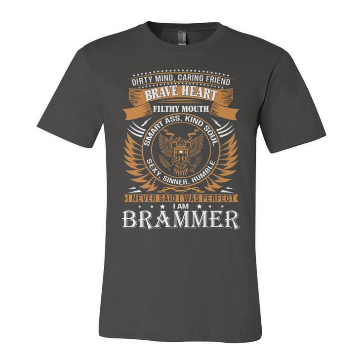 Brammer Name Gift   Brammer Brave Heart Unisex Jersey Short Sleeve Crewneck Tshirt