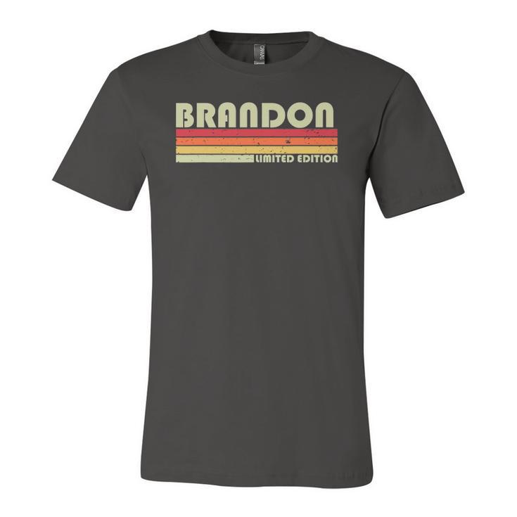 Brandon Name Personalized Retro Vintage Birthday Jersey T-Shirt