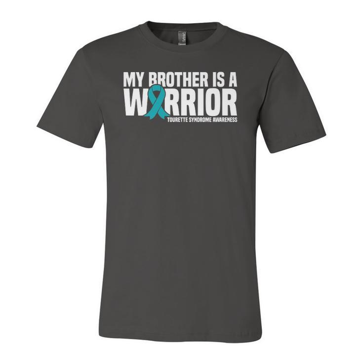 My Brother Is A Warrior Tourette Syndrome Awareness Jersey T-Shirt