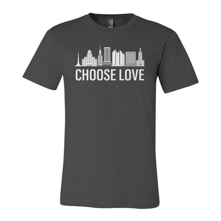 Buffalo Choose Love Stop Hate End Racism Jersey T-Shirt