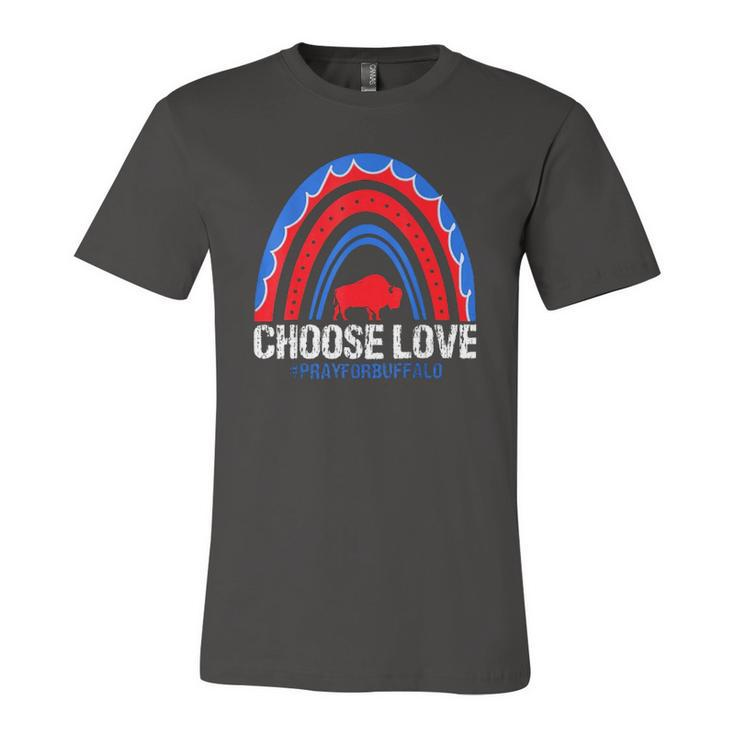 Buffalo Strong Choisissez Lamour Priez Pour Buffalo Rainbow Jersey T-Shirt