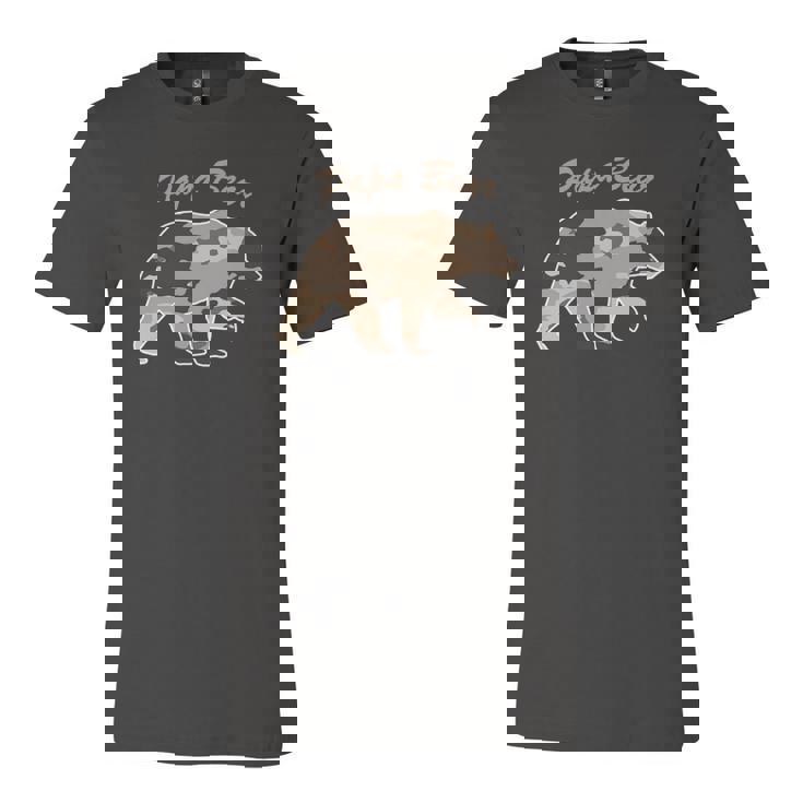 Camouflage Daddy Bear Camo Hunting Papa Bear Jersey T-Shirt