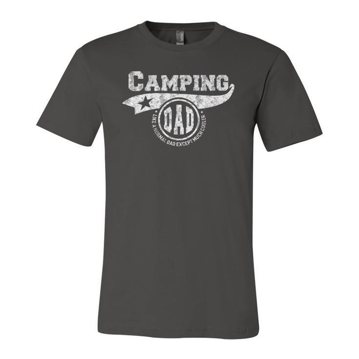 Camping Dad Fathers Day Father Camper Jersey T-Shirt