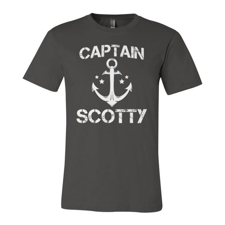 Captain Scotty Birthday Personalized Name Boat Jersey T-Shirt