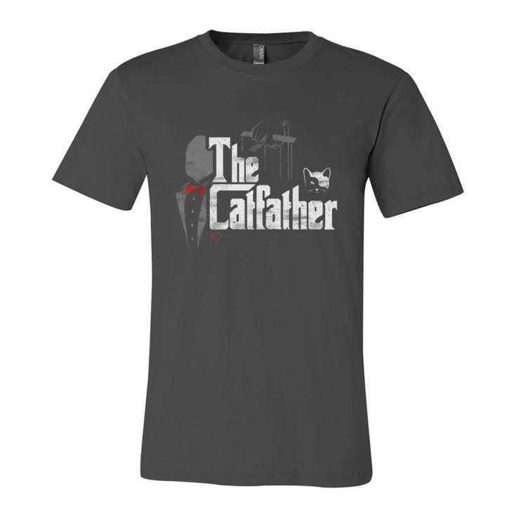 The Catfather Cat Dad Father Of Cats Jersey T-Shirt